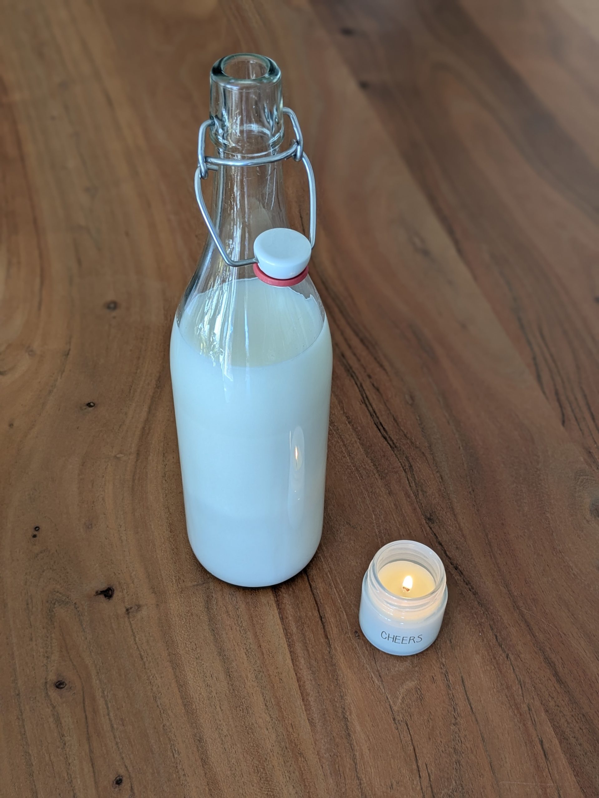 Die fertige Hafermilch